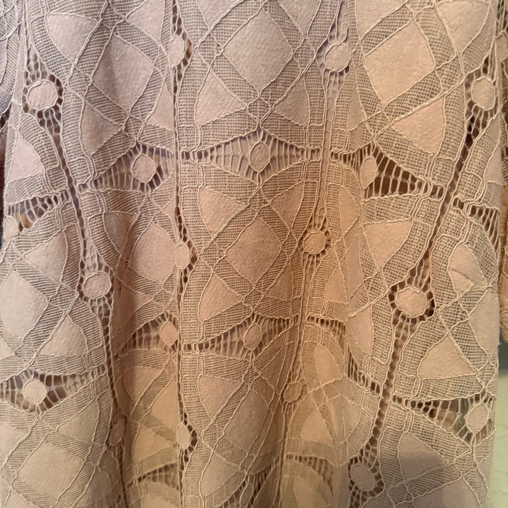NWT MAEVE Anthropologie Top Women’s Small Short Sleeve Lace Summer Elegant - Picture 3 of 9